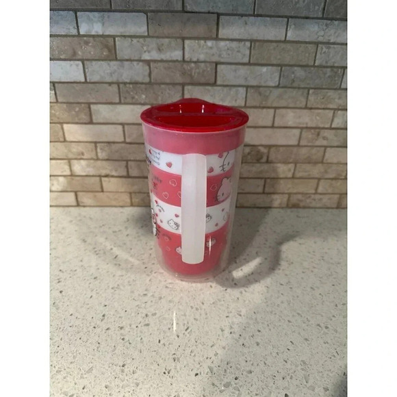 Skater Stacking Cups 4-Pack with Case 850ml Sanrio Hello Kitty Picnic Set #115 - Picture 3 of 4